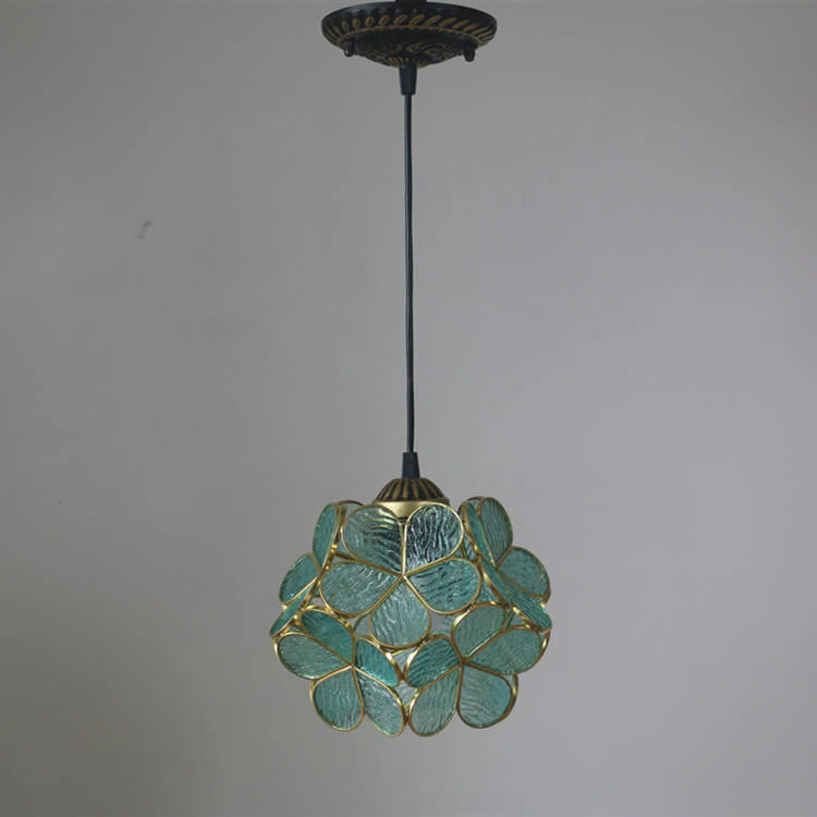 Stained Glass Pendant Light | Dining Room | Tiffany Metal 1-Light | Lologe