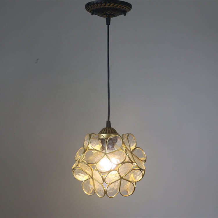 Stained Glass Pendant Light | Dining Room | Tiffany Metal 1-Light | Lologe