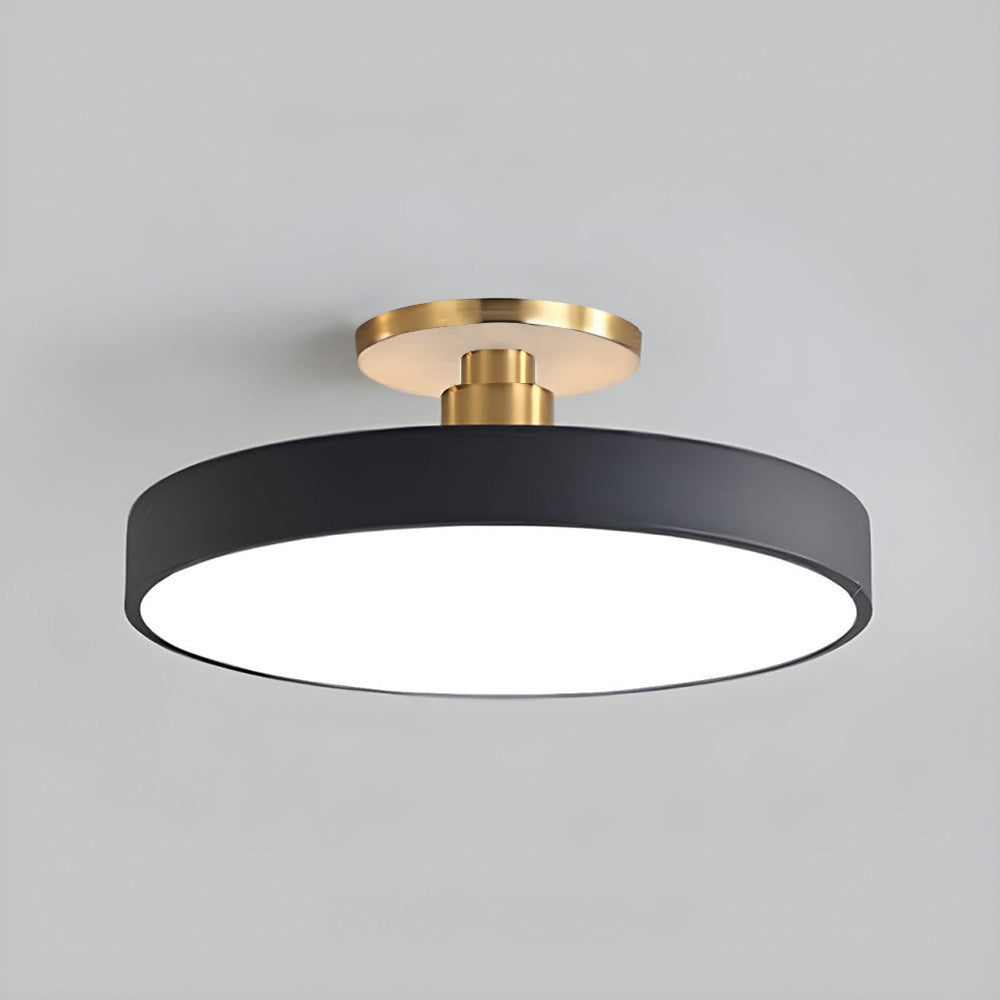 Modern Minimalist Ceiling Light | Living Room Bedroom | D30cm LED Semi-Flush | Round Design | Lologe