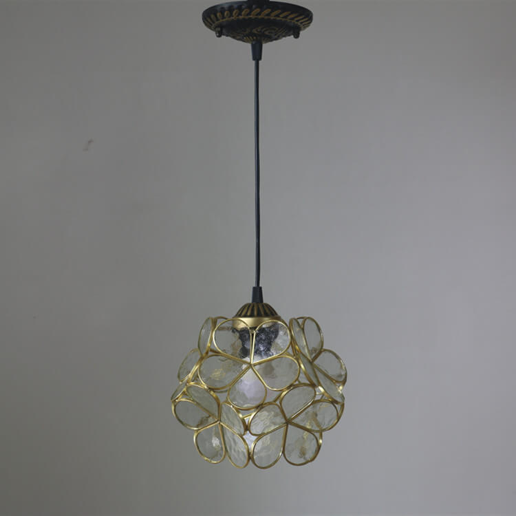 Stained Glass Pendant Light | Dining Room | Tiffany Metal 1-Light | Lologe