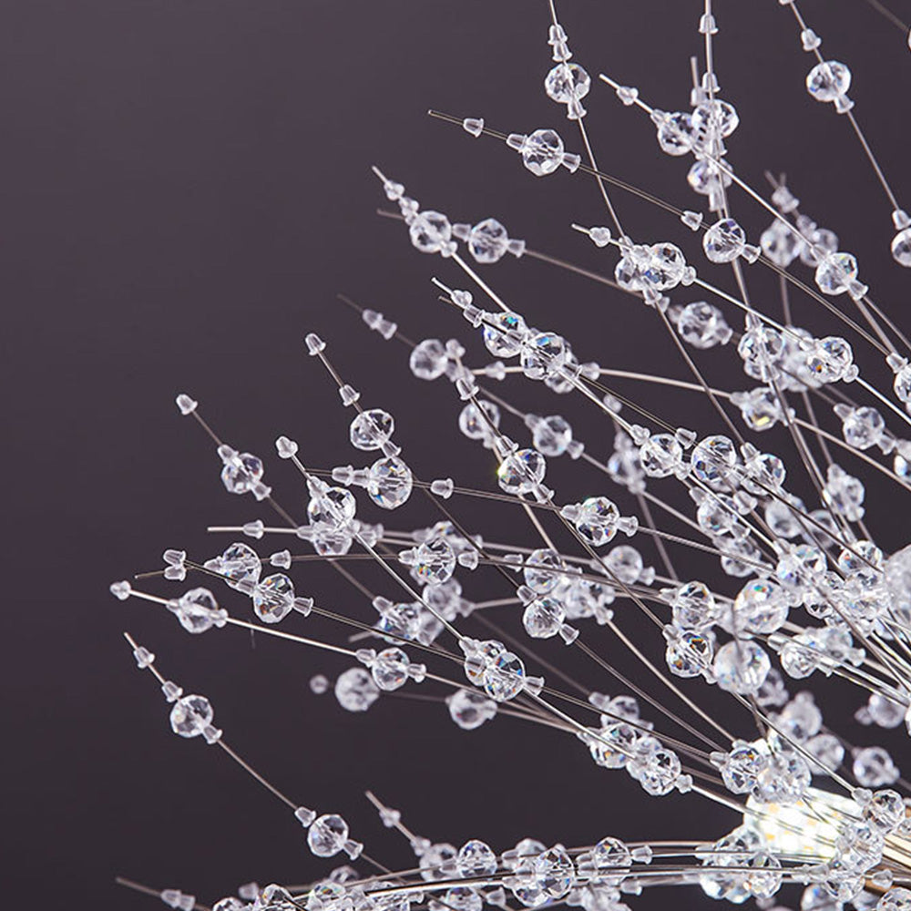 Modern Dandelion Crystal Chandelier | Dining Room | Luxury Firework Pendant | LED Light | Lologe