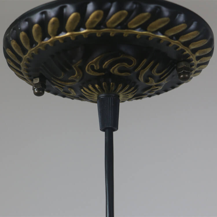 Stained Glass Pendant Light | Dining Room | Tiffany Metal 1-Light | Lologe