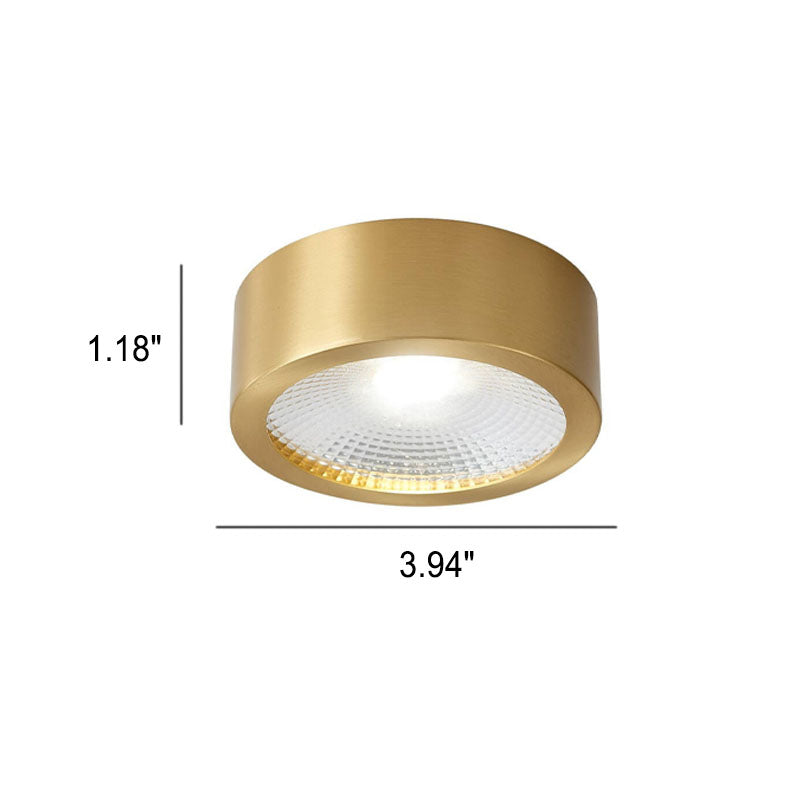 LED Flush Mount Ceiling Light | Living Room | All Copper | Ultra Thin Modern Lighting | Lologe