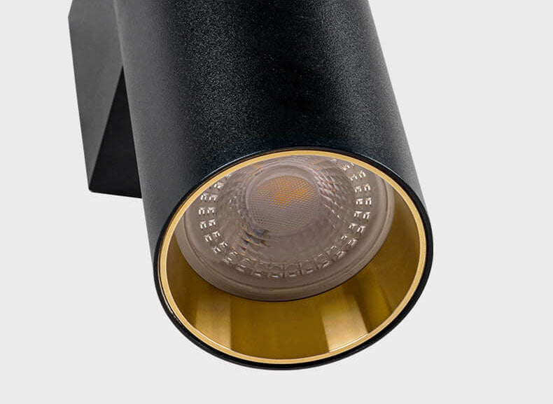 2-Light Wall Sconce for Hallway | Aluminum Cylindrical Modern Lighting | Lologe