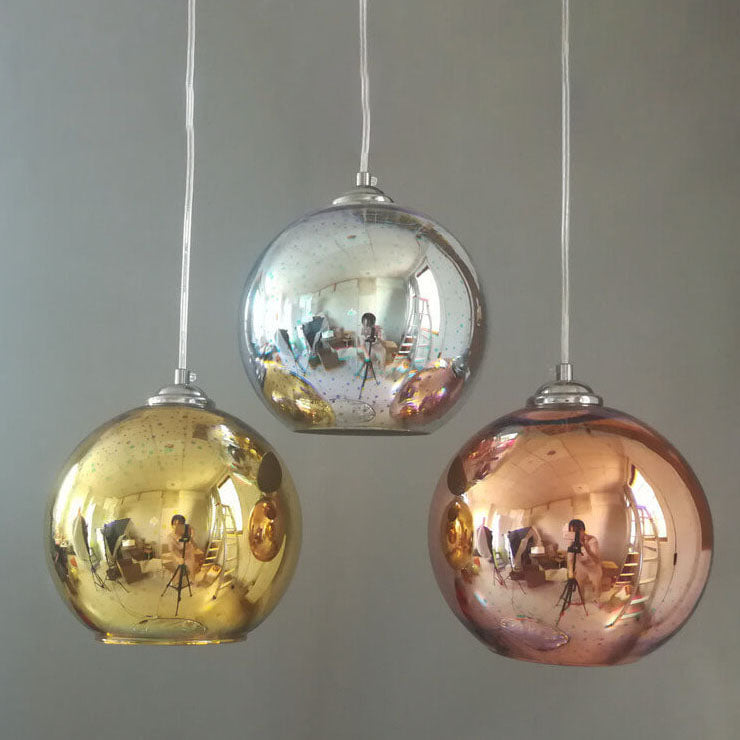 Fireworks Glass Pendant Light | Modern Colourful Dome Ceiling Lighting | Lologe
