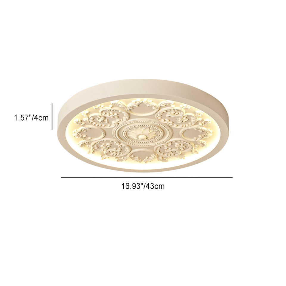 LED Flush Mount Ceiling Light | Bedroom | Iron & Acrylic | Minimalist Design | Lologe
