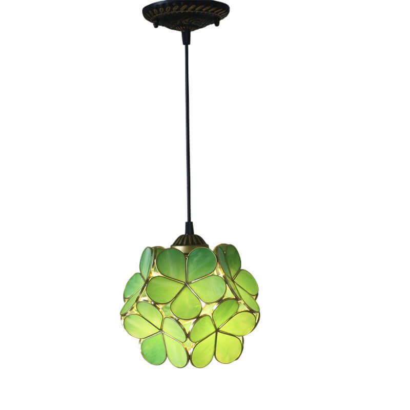 Stained Glass Pendant Light | Dining Room | Tiffany Metal 1-Light | Lologe