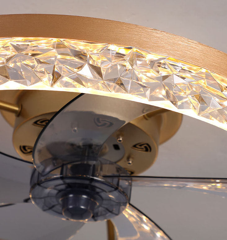 LED Ceiling Fan Light | Modern Ring Design | Semi-Flush Mount | Lologe