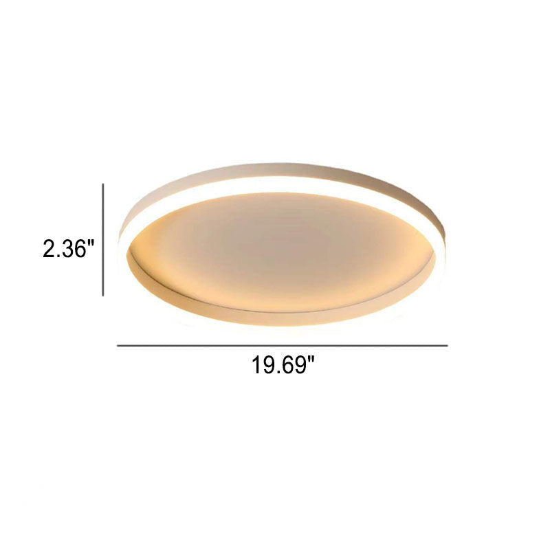 Nordic LED Flush Mount Ceiling Light | Circle Ring | Iron Acrylic | Minimalist Modern | Lologe