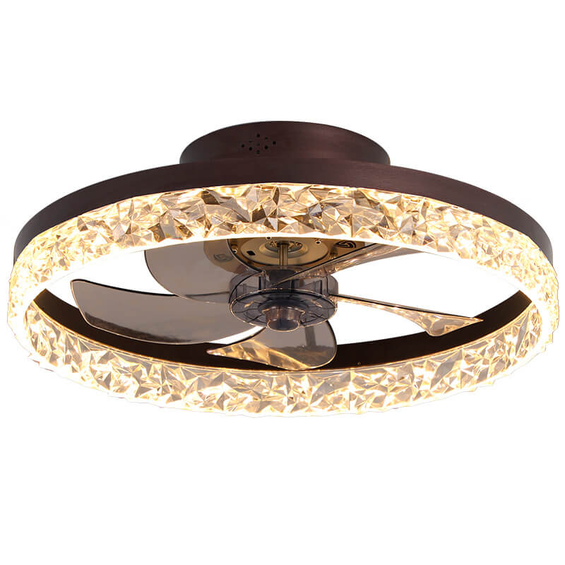 LED Ceiling Fan Light | Modern Ring Design | Semi-Flush Mount | Lologe