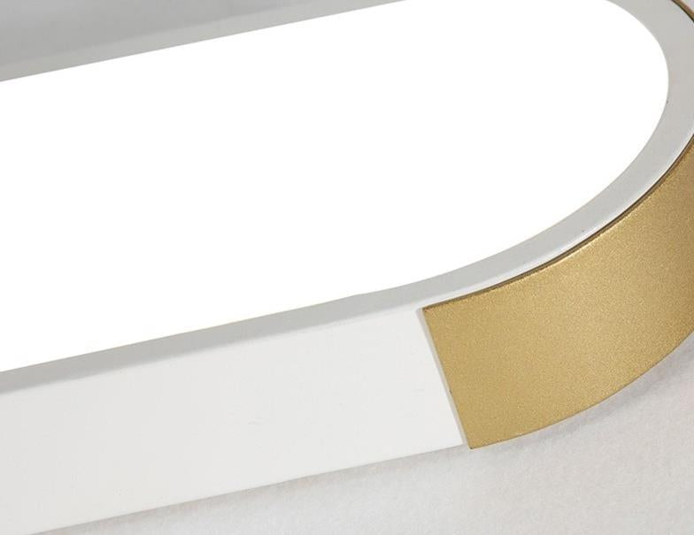 Modern LED Flush Mount Ceiling Light | Rectangular Ring | Minimalist | Indoor Lighting | Lologe