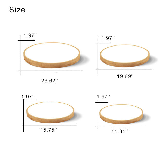 LED Flush Mount Ceiling Light | Bedroom Solid Wood Ultra Thin Round Design | Lologe