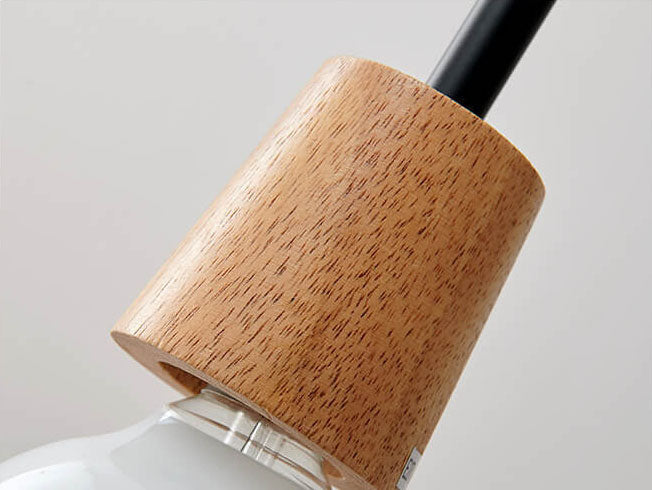Pendant Light for Kitchen Island | Clear Rippled Glass Shade | 1-Light Nordic | Lologe