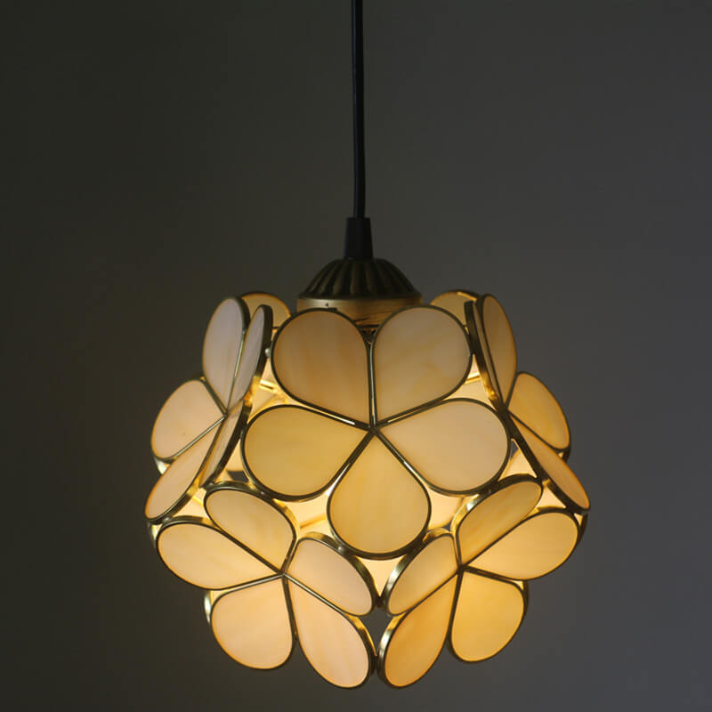 Stained Glass Pendant Light | Dining Room | Tiffany Metal 1-Light | Lologe