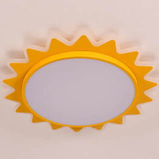 Creative Cartoon Sun LED Flush Mount Ceiling Light | Kids Room | Cute Modern Decor | Lologe