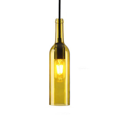 Glass Bottle Pendant Light | Kitchen Island Antique Glass Vintage Style | Lologe