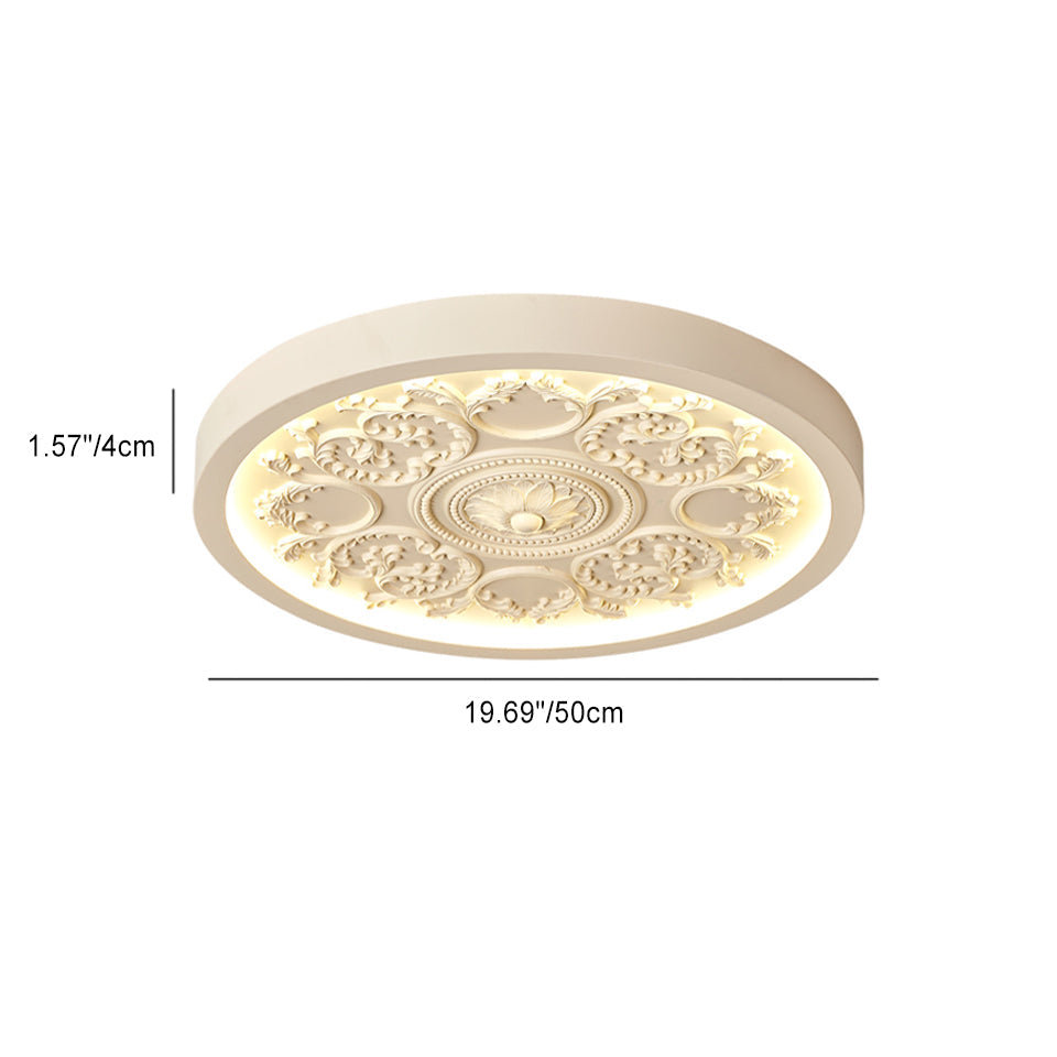 LED Flush Mount Ceiling Light | Bedroom | Iron & Acrylic | Minimalist Design | Lologe