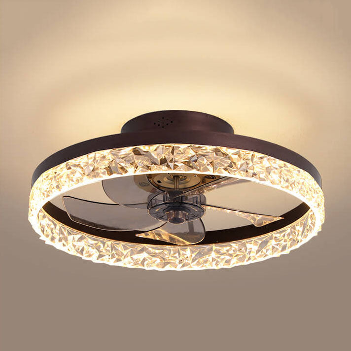 LED Ceiling Fan Light | Modern Ring Design | Semi-Flush Mount | Lologe