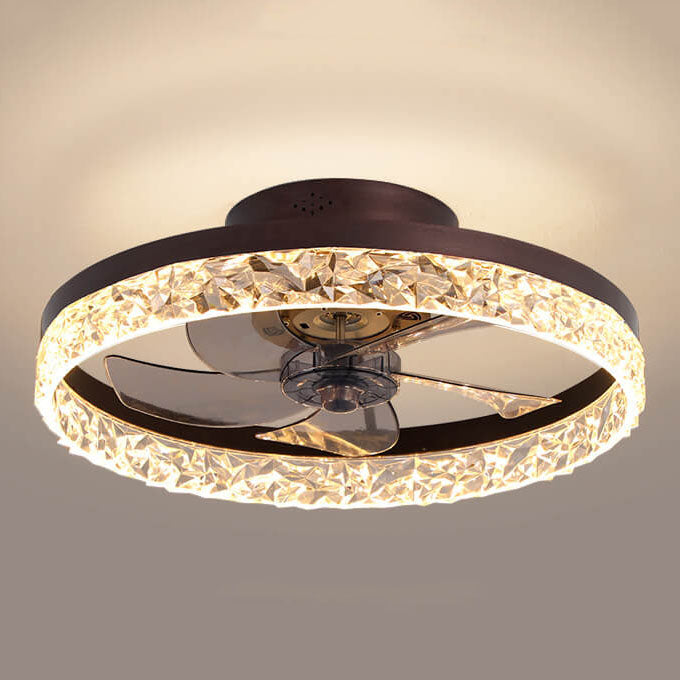 LED Ceiling Fan Light | Modern Ring Design | Semi-Flush Mount | Lologe