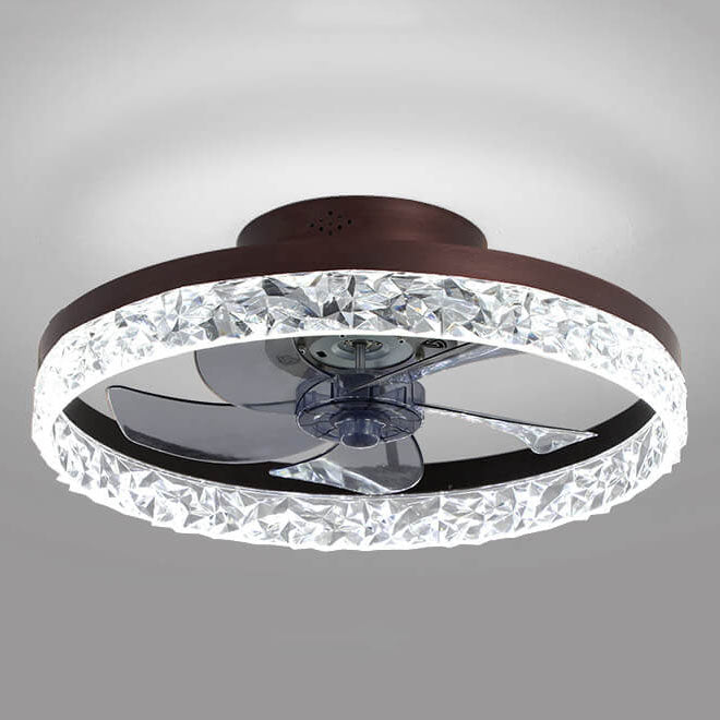 LED Ceiling Fan Light | Modern Ring Design | Semi-Flush Mount | Lologe