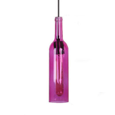 Glass Bottle Pendant Light | Kitchen Island Antique Glass Vintage Style | Lologe