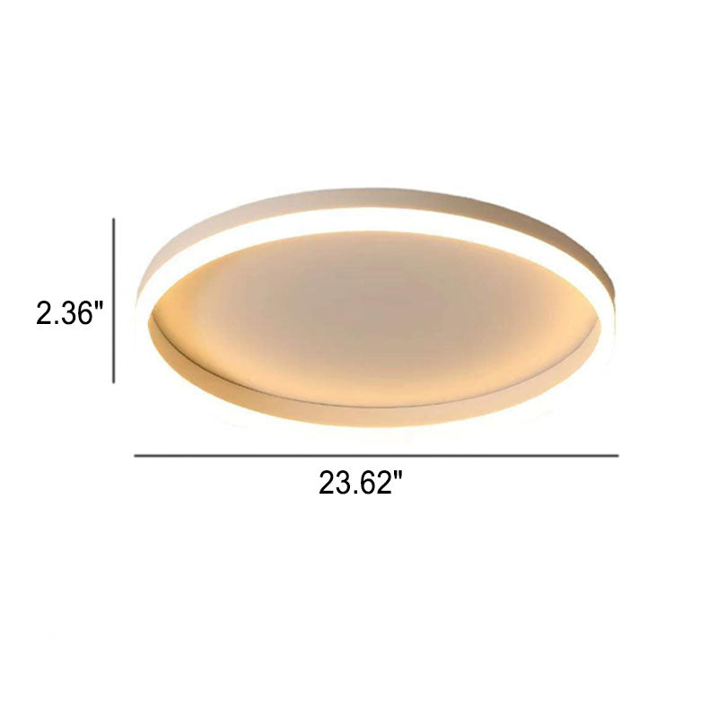 Nordic LED Flush Mount Ceiling Light | Circle Ring | Iron Acrylic | Minimalist Modern | Lologe
