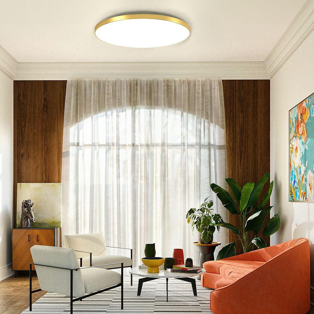 Contemporary LED Ceiling Light | Living Room Bedroom | Flush Mount | Minimalist | 3000K | Lologe