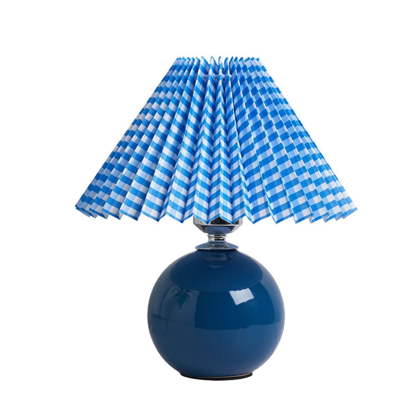 Table Lamp Bedroom Ceramic Pleated Shade | Minimalist Design | Lologe