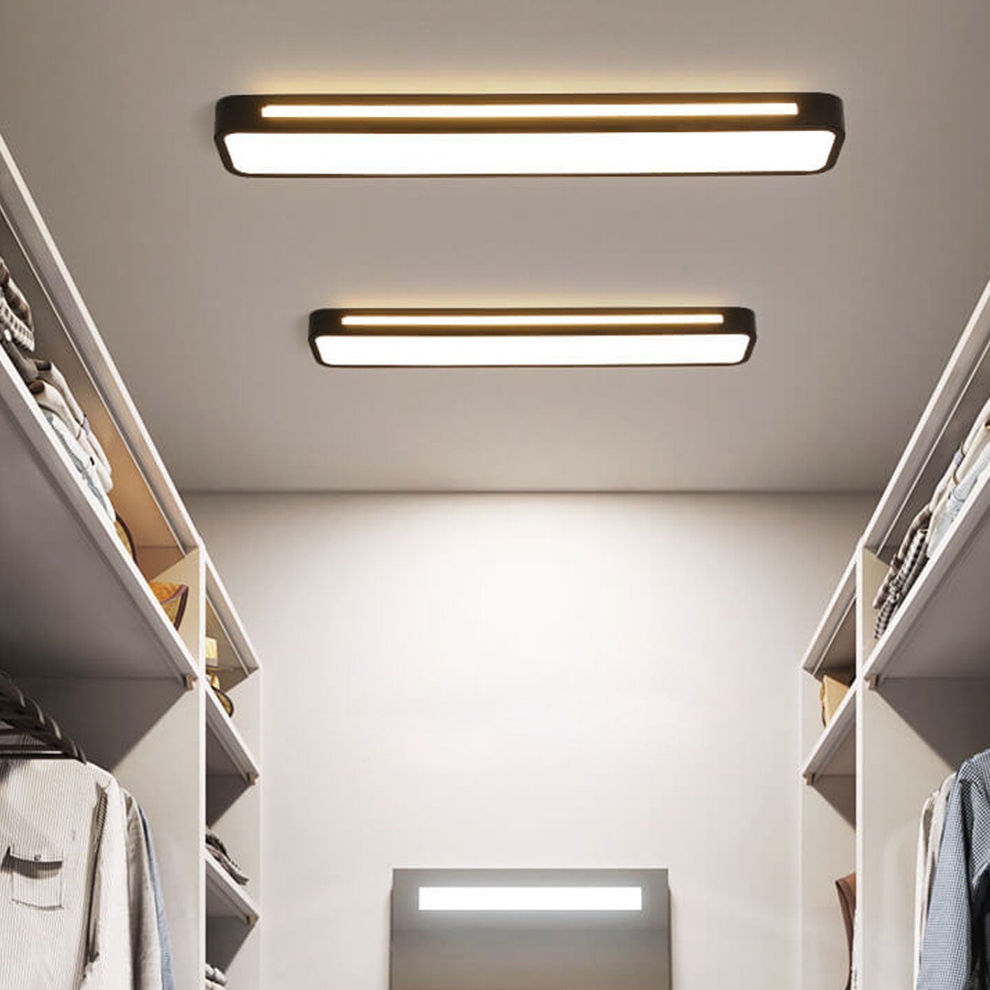 Nordic LED Flush Mount Ceiling Light | Minimalist Long Design | Modern Indoor Lighting | Lologe