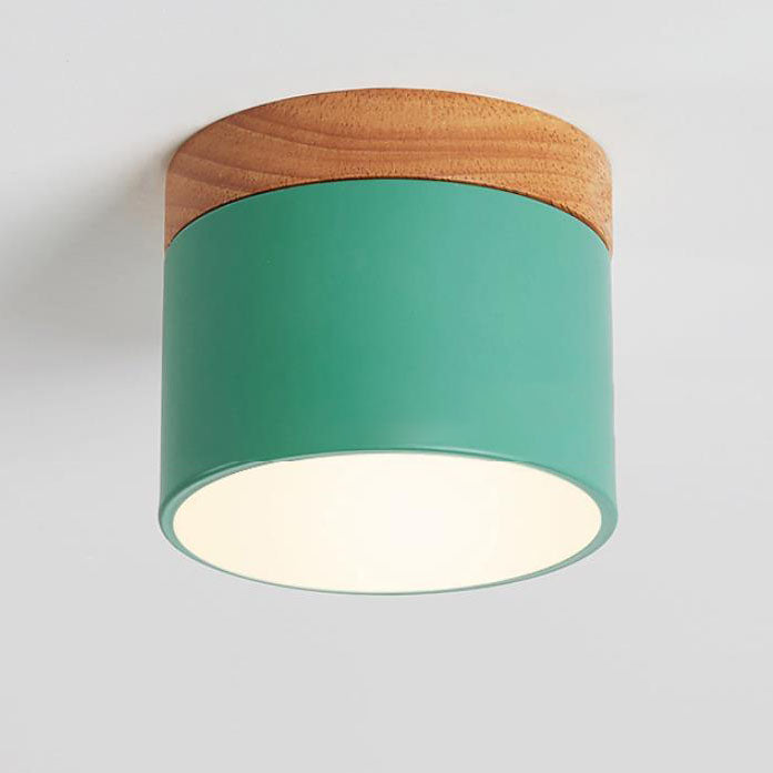 Scandinavian LED Flush Mount Ceiling Light | Solid Wood | 3-Colour | Modern Nordic | Lologe