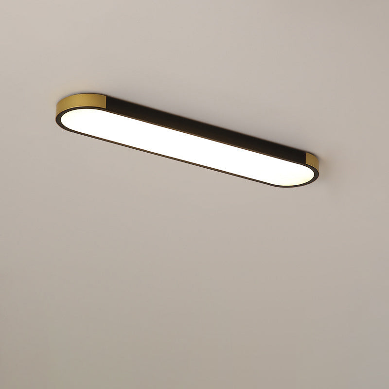 Modern LED Flush Mount Ceiling Light | Rectangular Ring | Minimalist | Indoor Lighting | Lologe