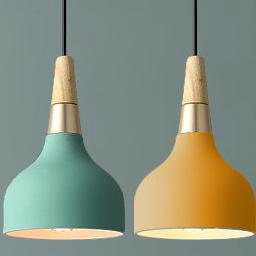 Modern Macaron Disc Pendant Light | Dining Room Iron Shade | Lologe
