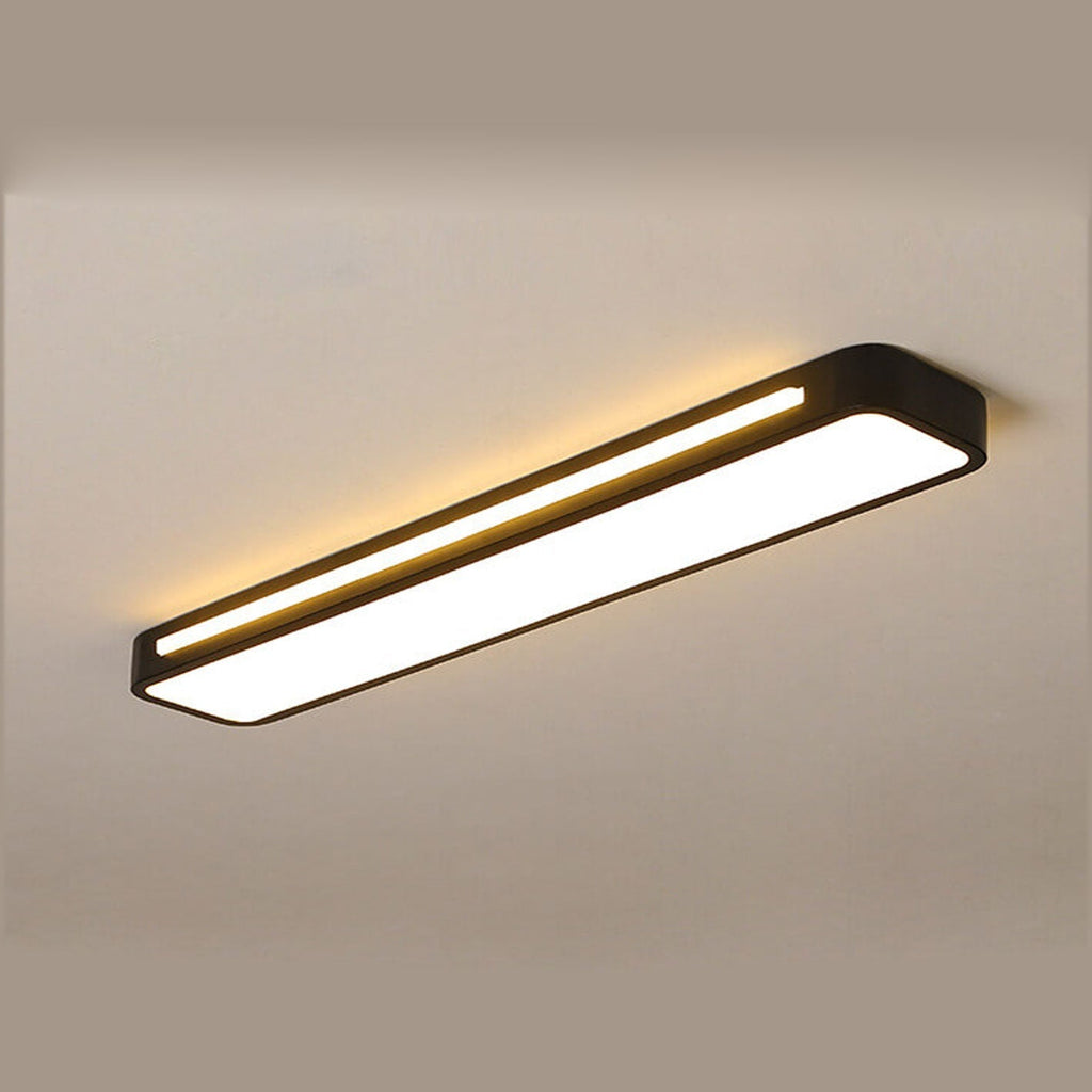 Nordic LED Flush Mount Ceiling Light | Minimalist Long Design | Modern Indoor Lighting | Lologe