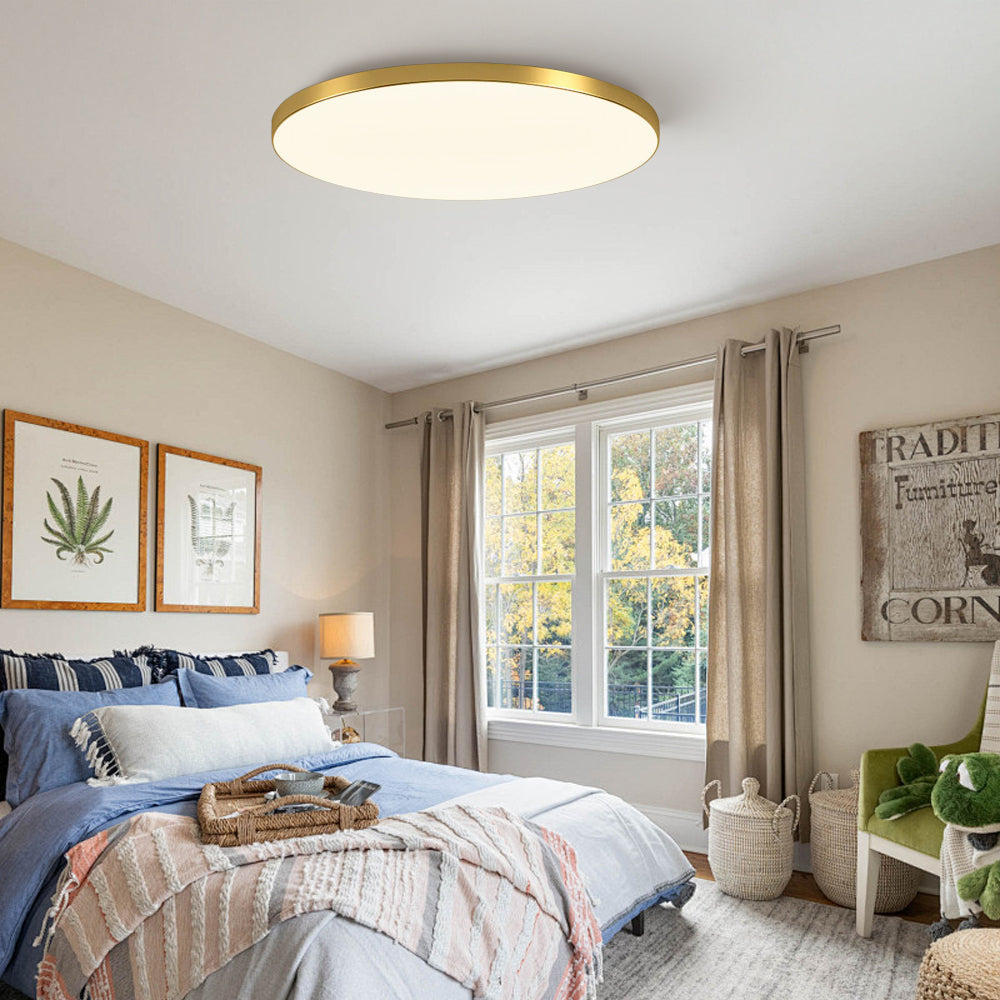 Contemporary LED Ceiling Light | Living Room Bedroom | Flush Mount | Minimalist | 3000K | Lologe