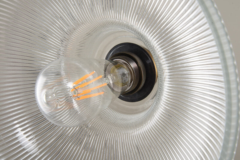 Vintage Striped Glass Pendant Light | Kitchen Island Ceiling Lighting | Lologe