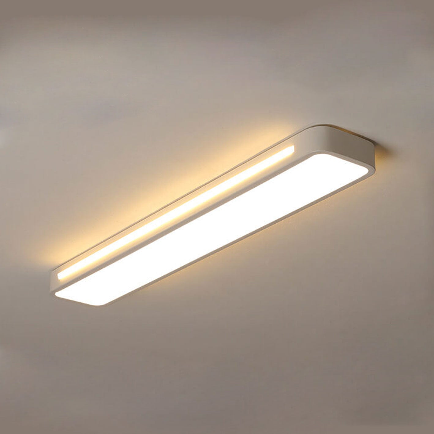 Nordic LED Flush Mount Ceiling Light | Minimalist Long Design | Modern Indoor Lighting | Lologe