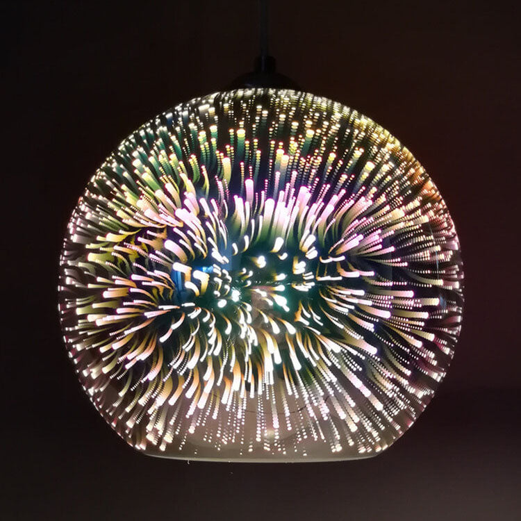 Fireworks Glass Pendant Light | Modern Colourful Dome Ceiling Lighting | Lologe