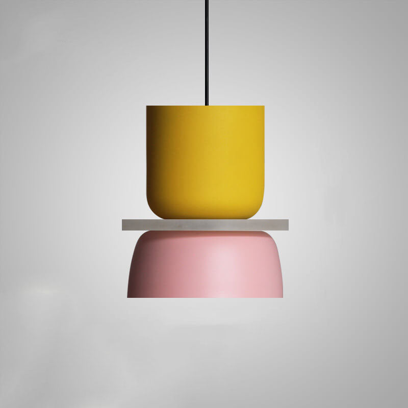 LED Pendant Light for Kitchen Island | Modern Metal Colourful Macaron Shade | Lologe