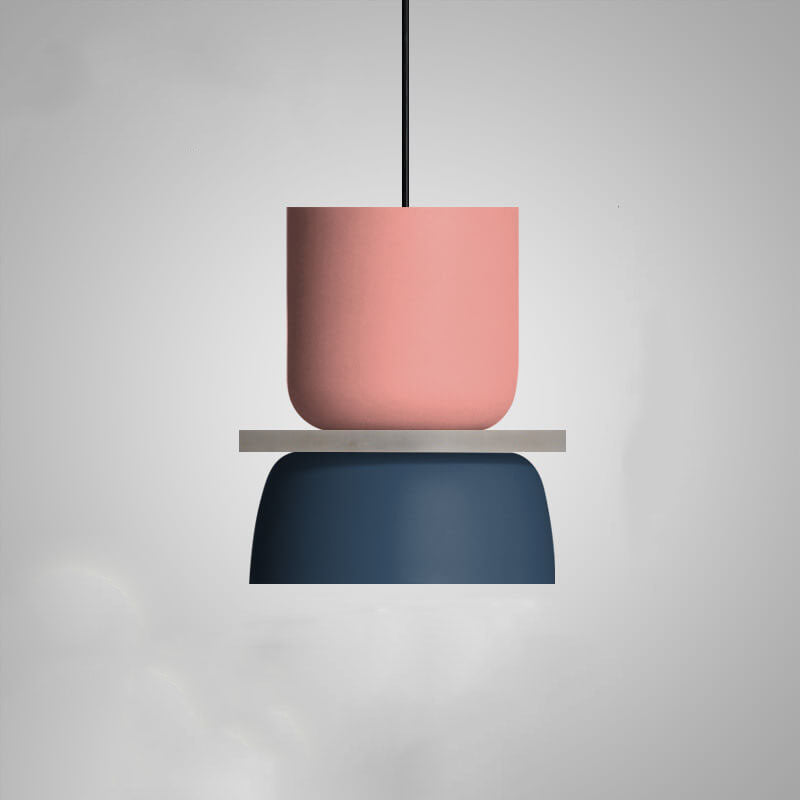 LED Pendant Light for Kitchen Island | Modern Metal Colourful Macaron Shade | Lologe