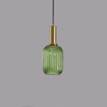 Glass Lantern Pendant Light | Dining Room Striped Glass Modern Minimalist | Lologe