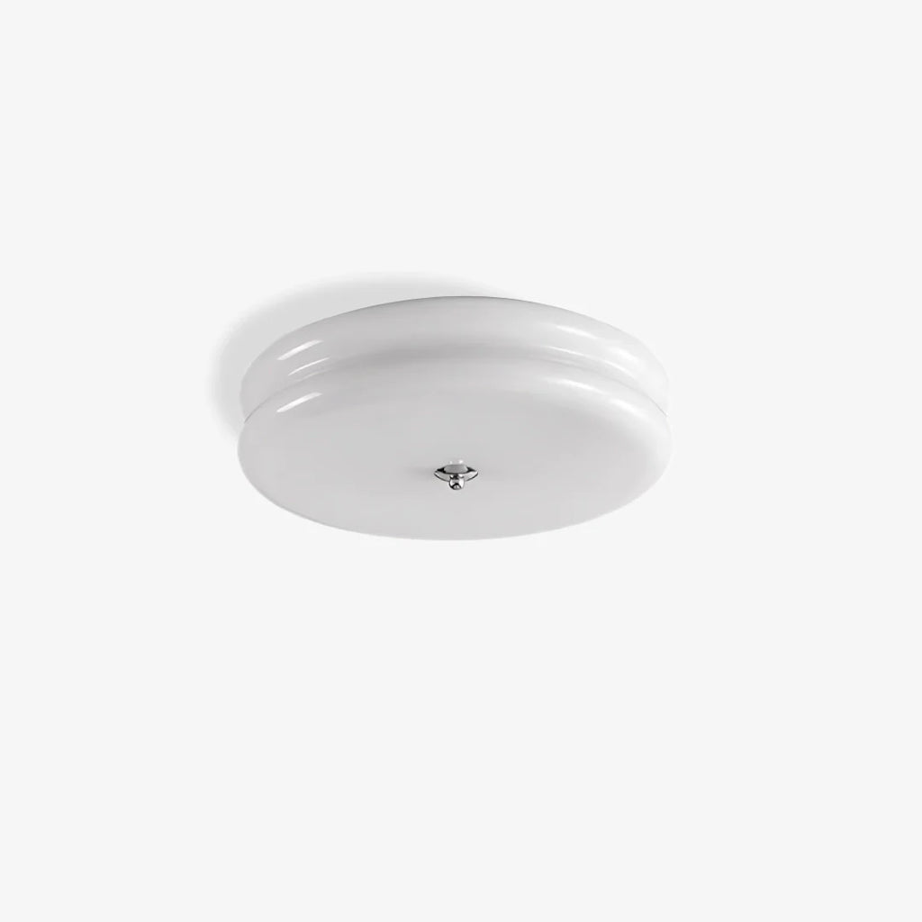 Cream Ceiling Light | Art Deco Flush Mount Fixture for Bedroom & Living Room | Lologe