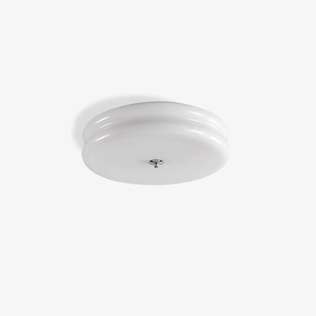 Cream Ceiling Light | Art Deco Flush Mount Fixture for Bedroom & Living Room | Lologe