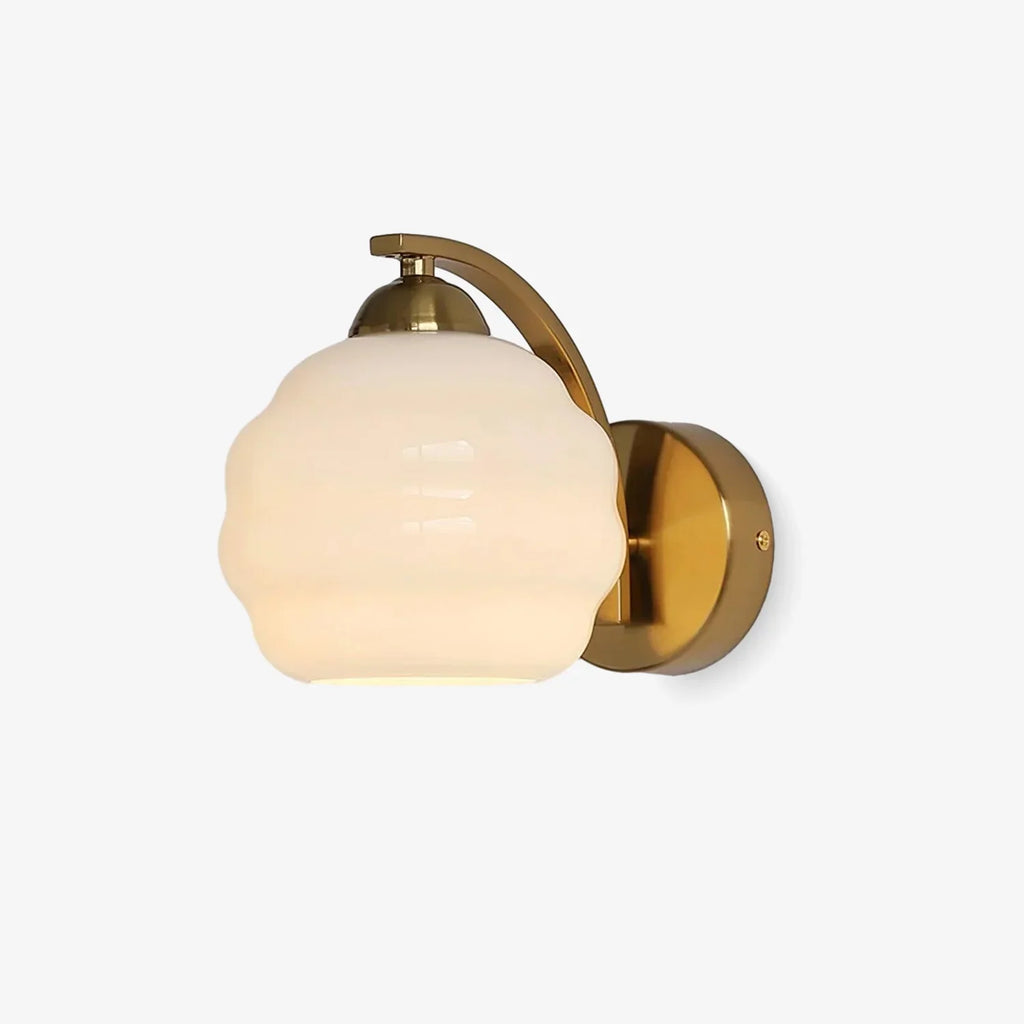Cream Wall Light | Retro Wall Sconce | Bedroom & Hallway | E27 | Lologe