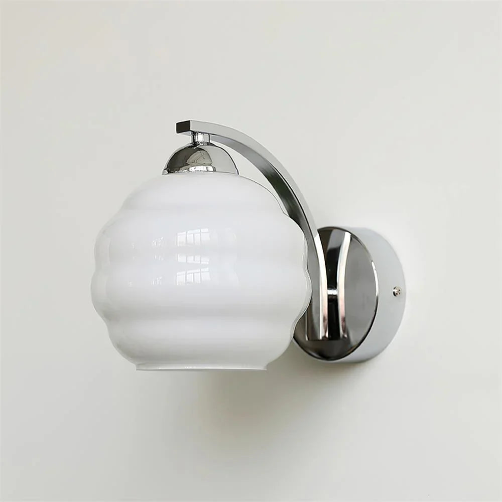 Cream Wall Light | Retro Wall Sconce | Bedroom & Hallway | E27 | Lologe