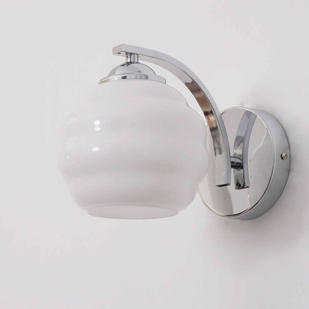 Cream Wall Light | Retro Wall Sconce | Bedroom & Hallway | E27 | Lologe