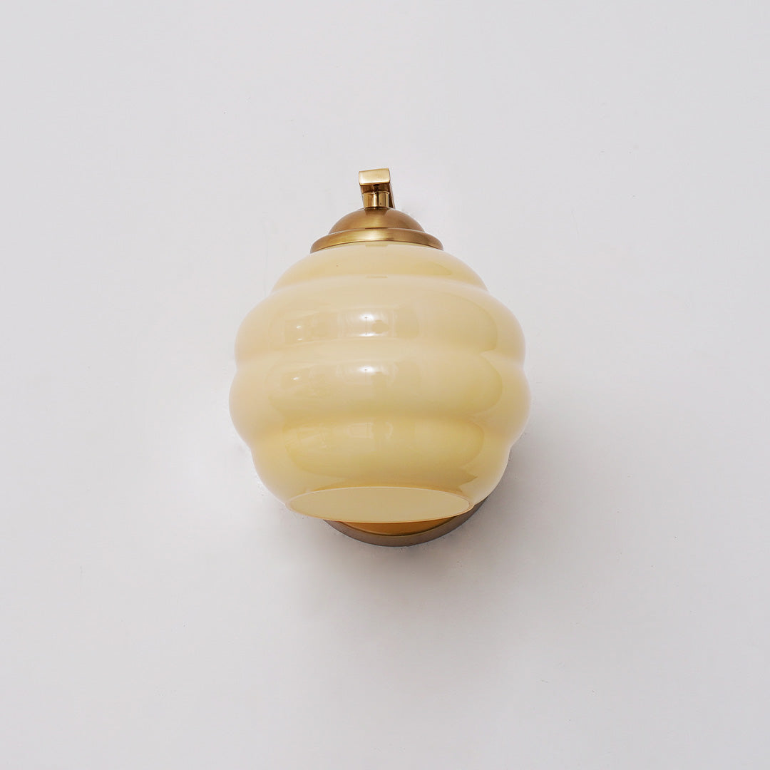 Cream Wall Light | Retro Wall Sconce | Bedroom & Hallway | E27 | Lologe