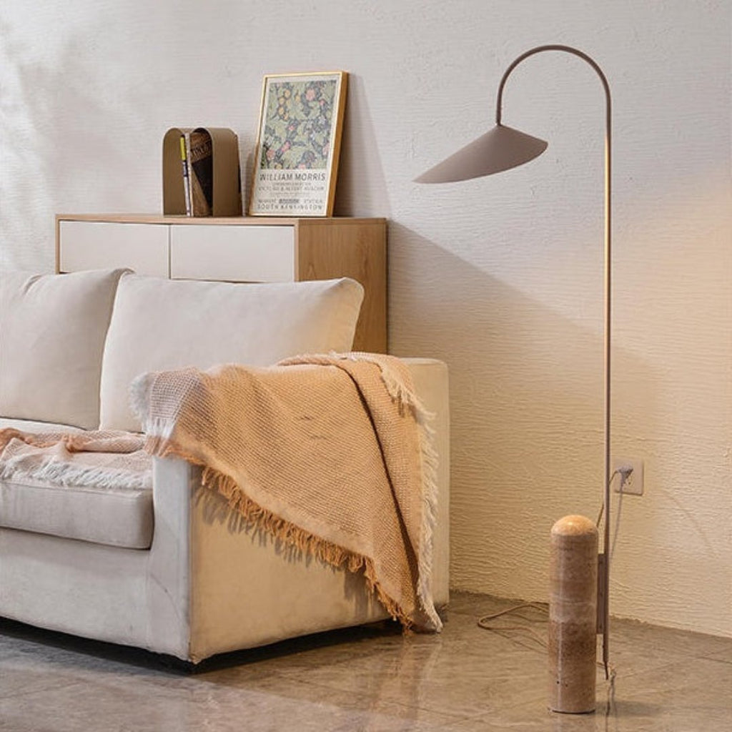 Modern Floor Lamp | Metal Reading Light | Living Room & Bedroom | E27 | Lologe