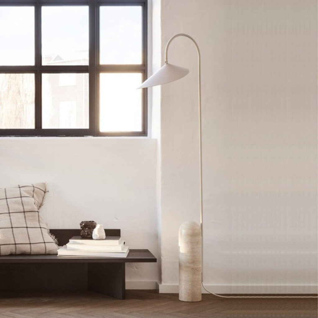Modern Floor Lamp | Metal Reading Light | Living Room & Bedroom | E27 | Lologe