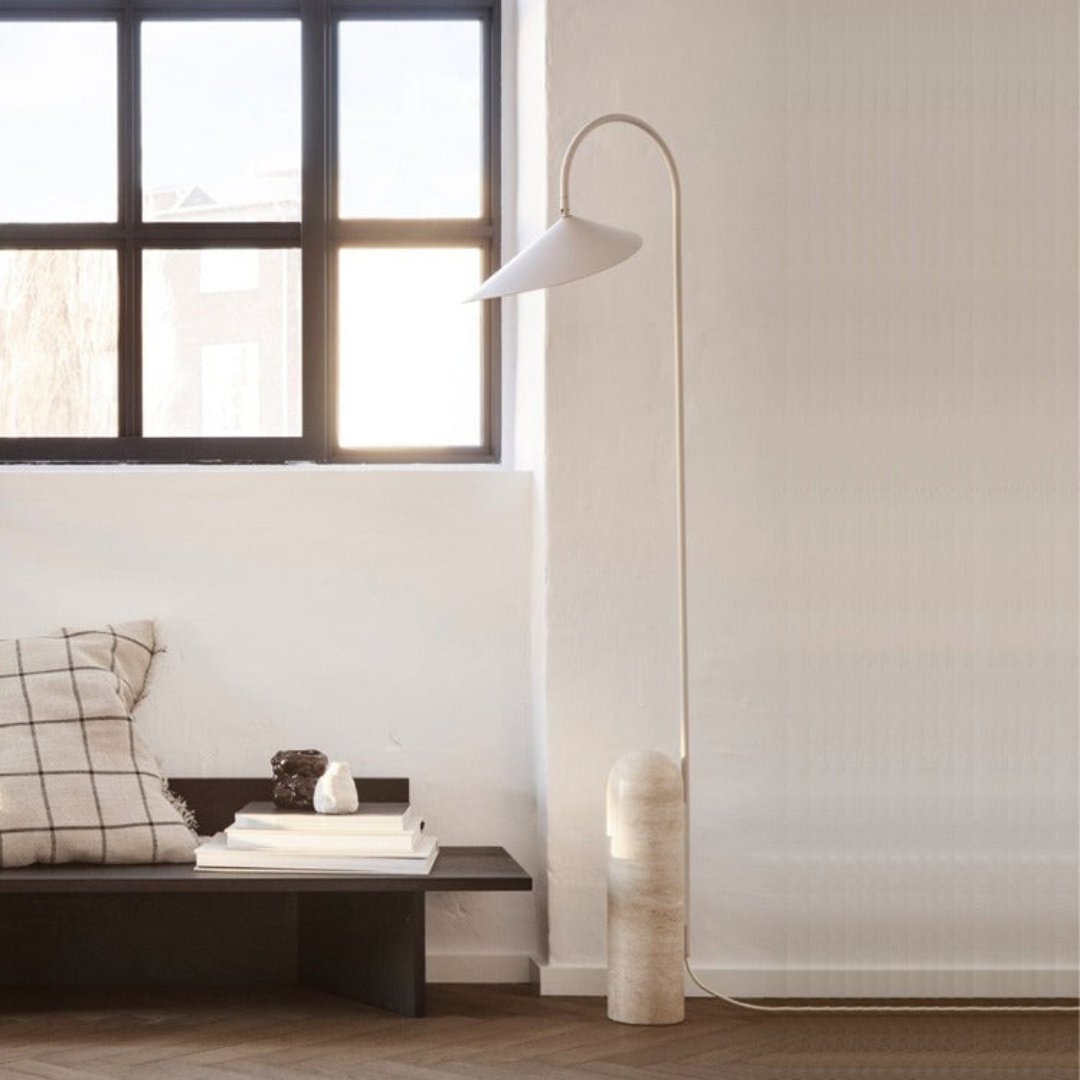 Modern Floor Lamp | Metal Reading Light | Living Room & Bedroom | E27 | Lologe