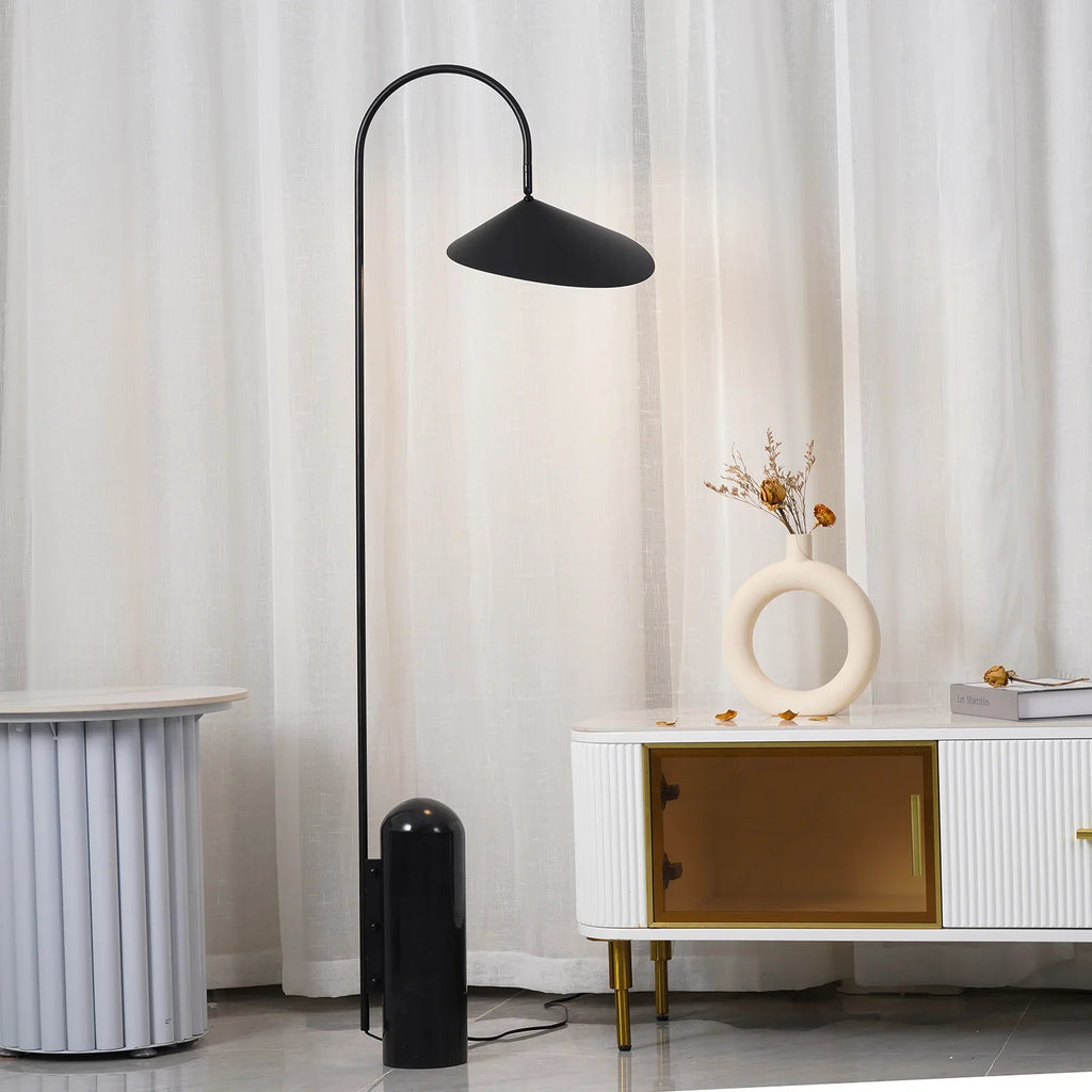 Modern Floor Lamp | Metal Reading Light | Living Room & Bedroom | E27 | Lologe